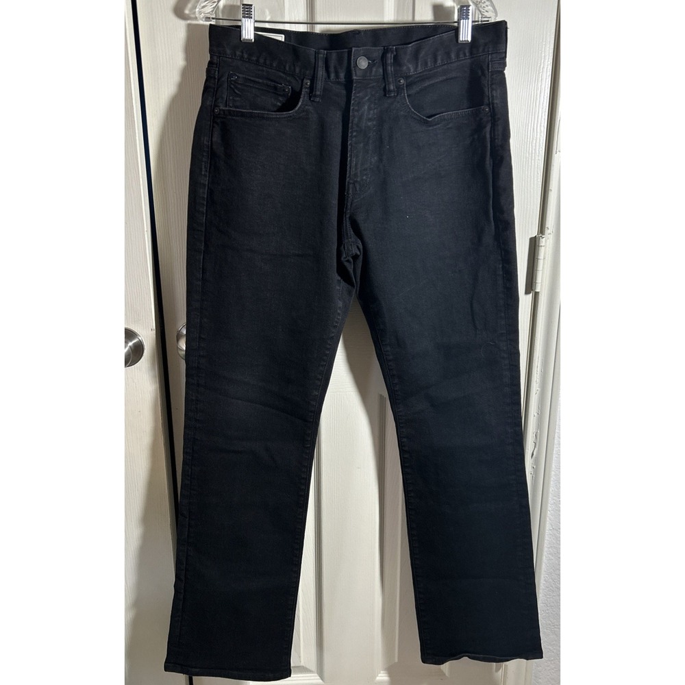 Gap‎ Jeans Mens 33x34 Black Denim Bootcut Cowboy Western Rodeo